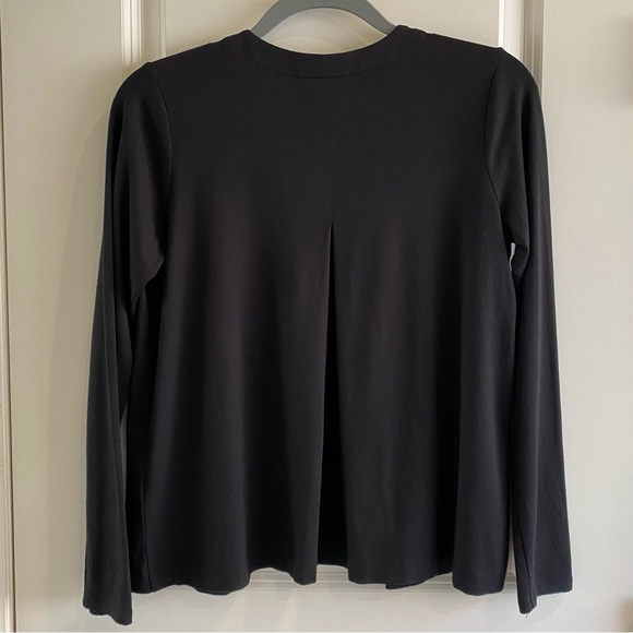 J. Jill Wearever Collection Open Front Jersey Knit Cardigan Black Drapey XSP - Picture 15 of 16